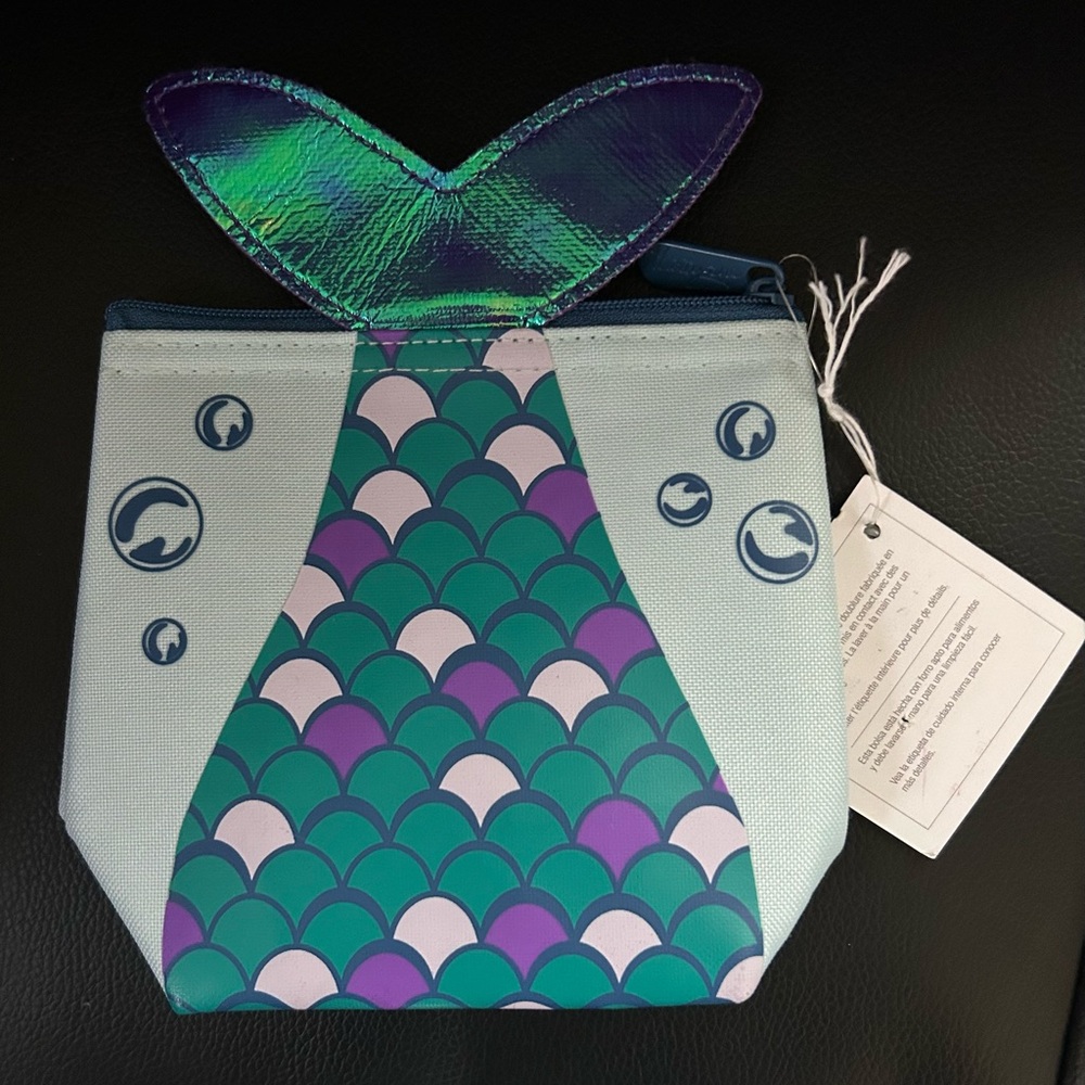 Thirty One zippered Mermaid Pouch bag - NEW